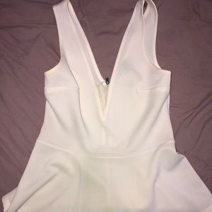 Women’s white express dress top.